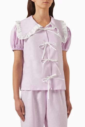 Puff Lounge Shirt in Linen