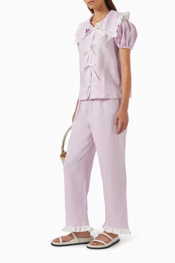 Puff Lounge Pants in Linen
