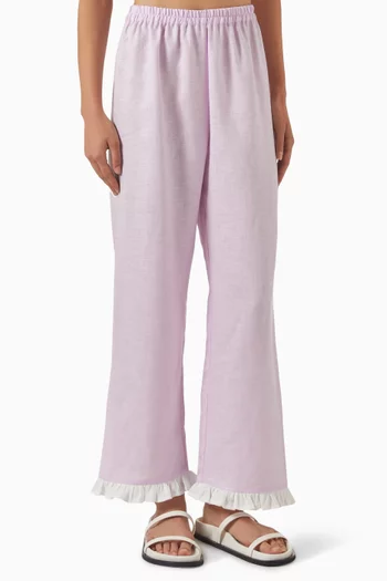 Puff Lounge Pants in Linen