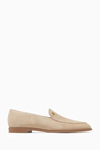 Ribbon Loafers in Suede
