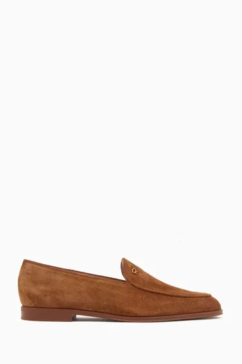 Ribbon Loafers in Suede