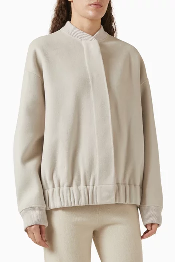 Bomber Jacket in Wool Blend