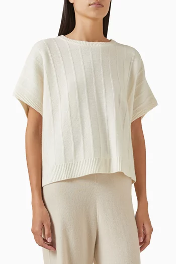 Ribbed Top in Cashmere
