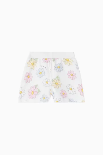 Daisy Sweatshorts in Cotton-blend