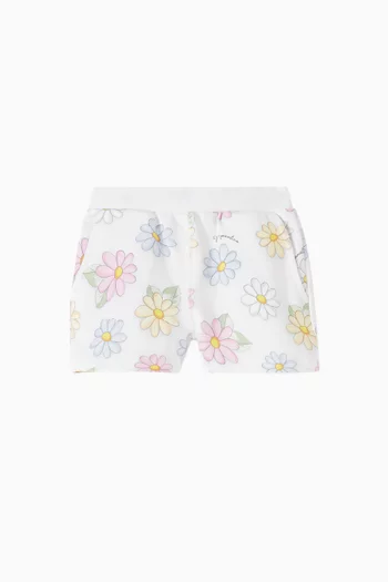 Daisy Sweatshorts in Cotton-blend