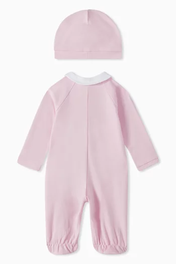 Floral-print Sleepsuit Set in Cotton
