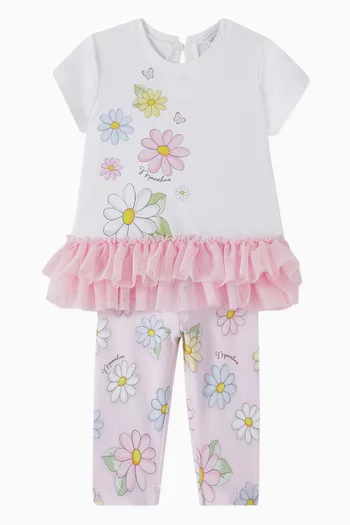 Daisy Print Leggings