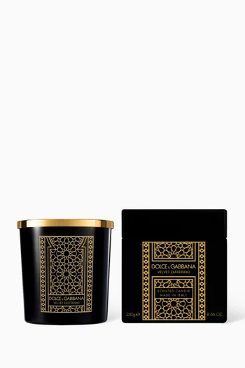 Limited Edition Eid Velvet Zafferano Candle, 240g