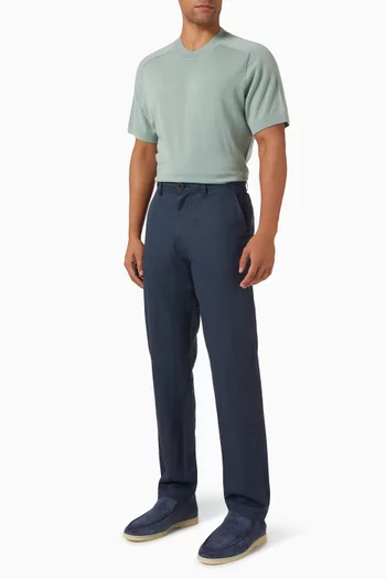 Straight-fit Pants in Linen-blend