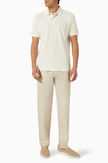 Straight-fit Pants in Linen-blend