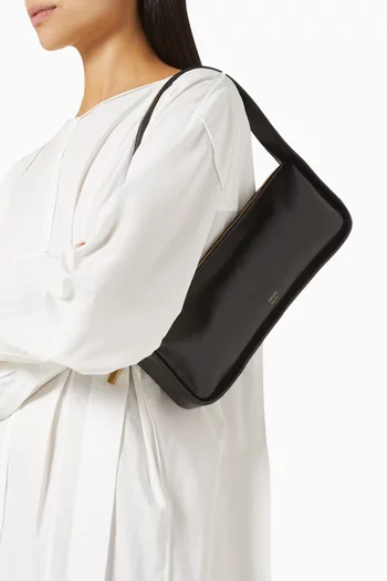 Lori Baguette Bag in Crackle Patent Leather