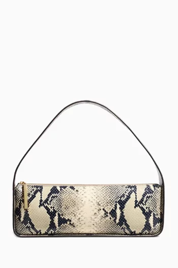 Lori Baguette Bag in Python-embossed Calfskin