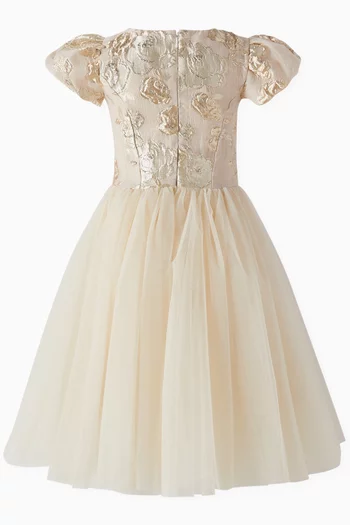 Princesse Dress in Jacquard-organza