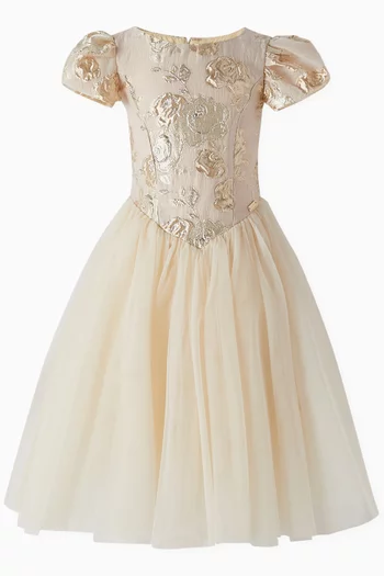 Princesse Dress in Jacquard-organza