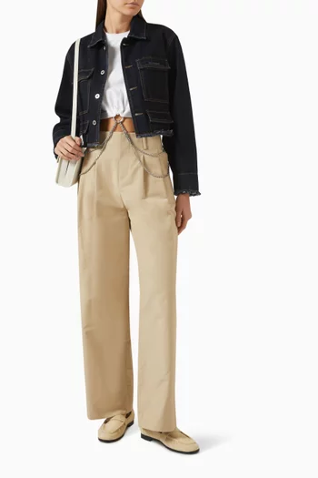 Cropped Jacket in Denim