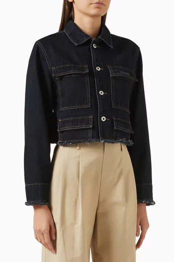 Cropped Jacket in Denim