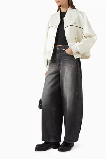 Bomber Jacket in Satin