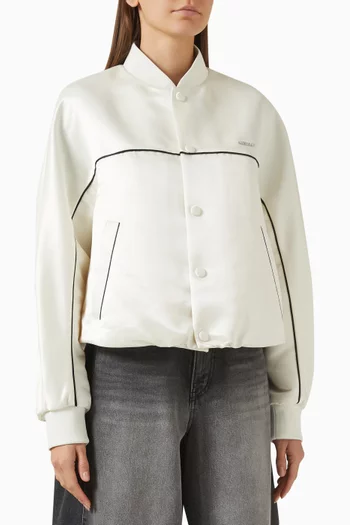 Bomber Jacket in Satin