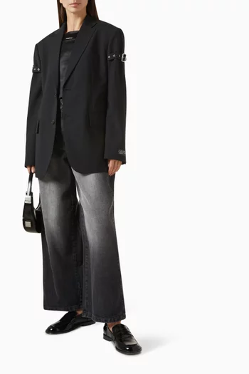 Single-breasted Belted Blazer