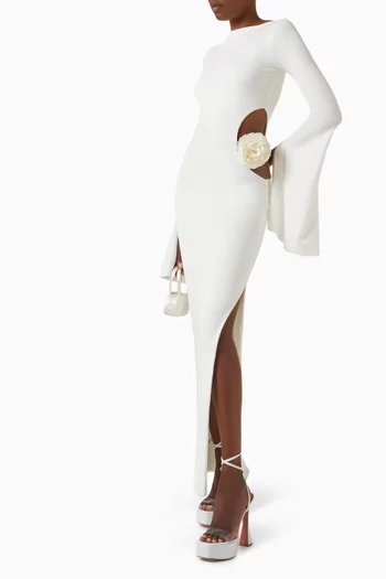 Paloma Appliqué Maxi Dress in Viscose Blend
