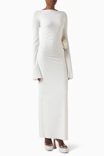 Paloma Appliqué Maxi Dress in Viscose Blend