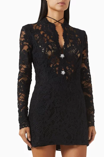 Sage Mini Dress in Lace