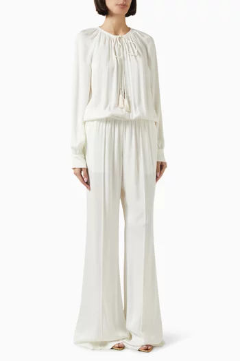 Jumpsuit in Silk Satin