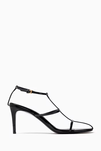Cage 75 Sandals in Patent Calfskin