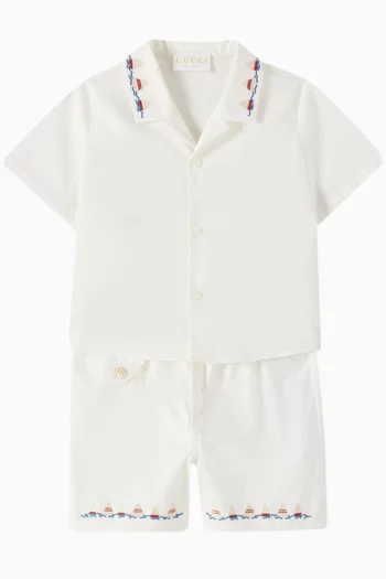 Boat Embroidered Shirt