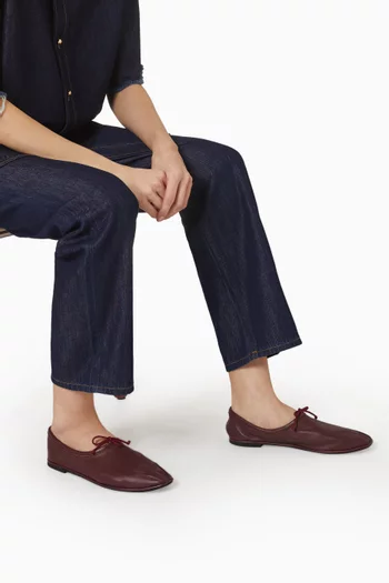 Layain Ballerina Pumps in Leather
