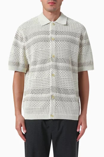 Gianni Shirt in Cotton-blend Knit