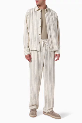 Houston Stripe Pants in Cotton-blend