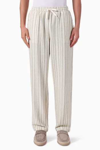 Houston Stripe Pants in Cotton-blend