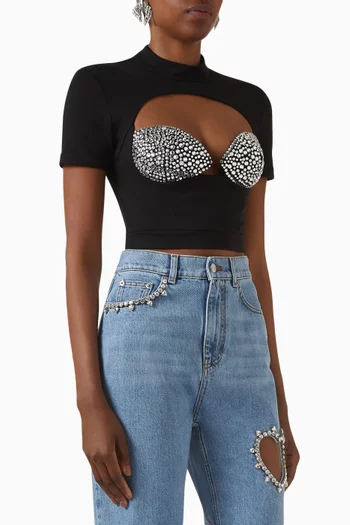 Crystal Bustier T-shirt