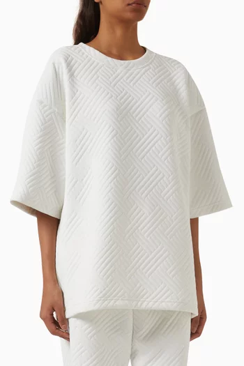 Unisex Oversized Embossed T-shirt