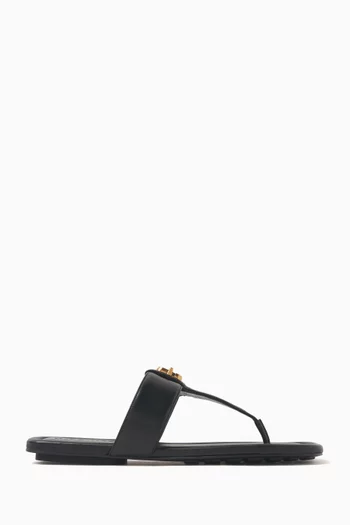 The Dual T Sandals in Leather