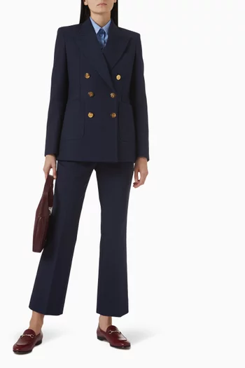 Embroidered Pants in Cotton