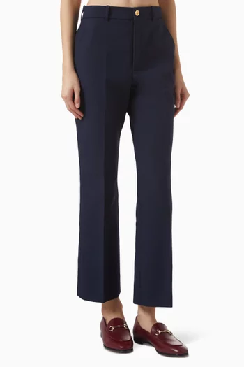 Embroidered Pants in Cotton