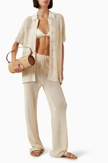 Pants in Crochet Knit