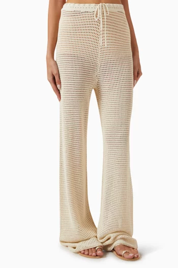 Pants in Crochet Knit