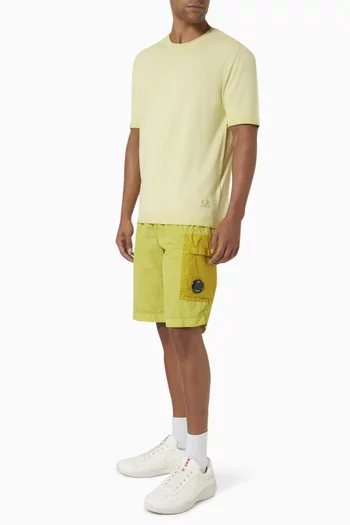 T-shirt in Cotton Crepe Knit