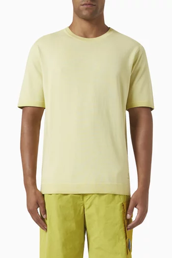 T-shirt in Cotton Crepe Knit