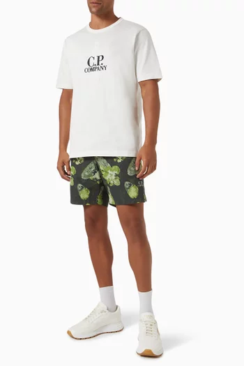 Flower Swim Shorts in Flatt Nylon