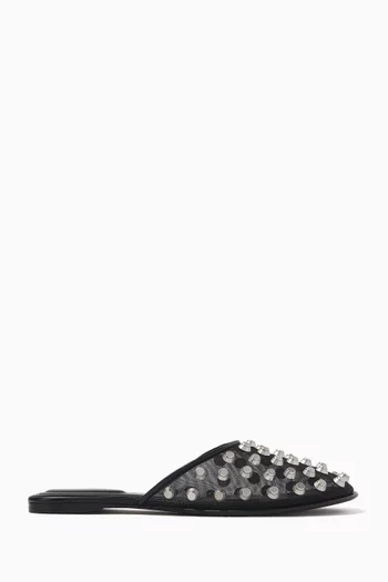 Rhodes Stud Slippers in Mesh