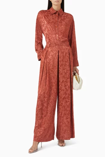 Jacquard Shirt & Pants Set