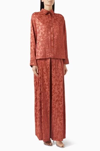 Jacquard Shirt & Pants Set
