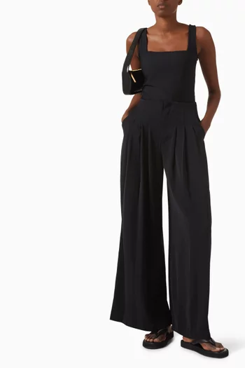 Noa Pleated Wide-leg Pants