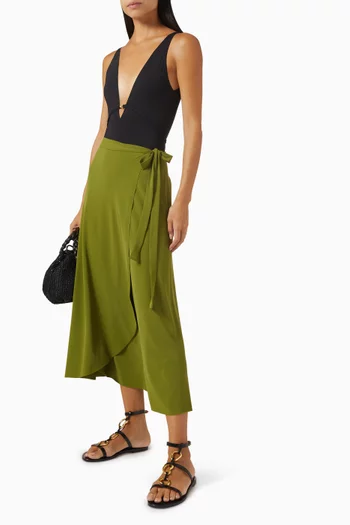 Julieta Sarong Skirt in Jersey