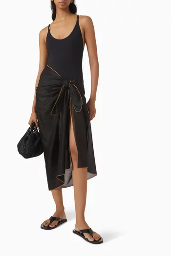 Cabine Lurex-trim Sarong