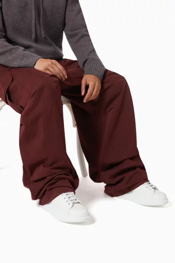 Oversized Sneakers in Calf Leather